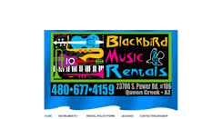 Desktop Screenshot of blackbirdmusicrentals.com